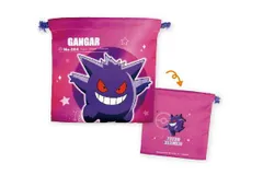 ティ 【ポケットモンスター】フラット巾着【ゲンガー】【スターライト】【ピカチュウ】【ポケモン】【ゲーム】【アニメ】【映画】【テレビ】【ポーチ】【ケース】【小物入れ】【きんちゃく】【袋】【収納】【雑貨】【グッズ】【かわいい】