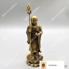 銅製 地蔵王菩薩 仏像 礼仏 供養 装飾品 工芸品 美術品 銅製 地蔵王菩薩 仏像 礼仏 供養 装飾品 工芸品 美術品 銅製 地