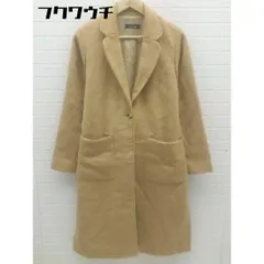 ■ ◎ EASTBOY イーストボーイ ウエストリボン付 長袖 コート サイズF キャメル レディース  【中古】 【1002802544453】