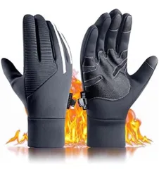 E649 アウトドアグローブ 裏起毛 暖かい スマホ対応 保温強化 防寒 XL