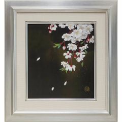 版画 中島潔 「花かずら」 リトグラフ 額付き 新品 作家直筆