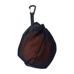 【新着商品】巾着メッシュバッグボールバッグ サッカーボールケース サッカーボール メッシュボールキャリーバッグ ネット サッカーボール サッカーボールネット 袋 バスケットボール収納ネットバッグ サッカーボール入れ （黒）