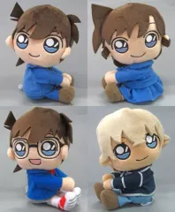 【中古】ぬいぐるみ 全4種セット くっつきぬいぐるみ ”コナン＆蘭＆新一＆安室” 「名探偵コナン」