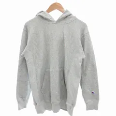 チャンピオン CHAMPION リバースウィーブ フーデッドスウェットシャツ パーカー ロゴ刺繍 ワンポイント M グレー C3-W116 /GV