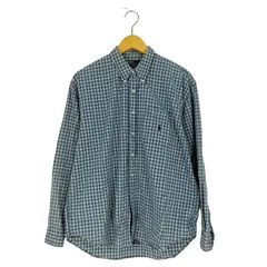ポロバイラルフローレン Polo by RALPH LAUREN ポニー刺繍 チェック コットン ボタンダウンシャツ メンズ import：XL 