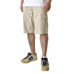 ハーフパンツ カーゴパンツ 《ベージュ》新品 未使用 TC素材 ウエストゴム チノ素材 【D7H】【ゆうパケット】 ファッション