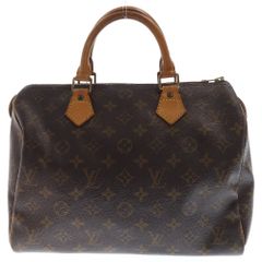 LOUIS VUITTON (ルイヴィトン) モノグラム スピーディ30 ハンドバッグ ミニボストンバッグ ブラウン ゴールド金具 レザー×PVC M41526
