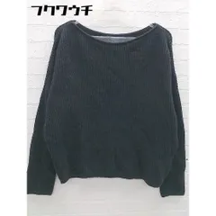 ◇ Adam et Rope' un アダムエロペ コットン 長袖 ニット セーター サイズ38 ネイビー系 レディース 【中古】 【1102120000928】