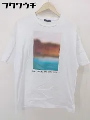 ◇ HARE ハレ プリント 半袖 Tシャツ カットソー サイズ M ホワイト マルチ メンズ  【1112280006999】