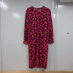 昭和 レトロ 赤 ワンピース シャツ 花柄