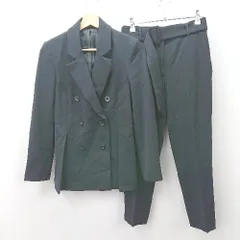 ◇ ⊇ ルイルエブティック 総あり ダブル ダブルブレストセットアップスーツ サイズS ネイビー系 レディース E  【1507280012444】