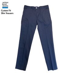 【2025年モデル】JAPAN BLUE JEANS ジャパンブルージーンズ JBPT1216 Custom Fit Slim Trousers Model チノ ストレッチ トラウザー ビジネス ネイビー XL
