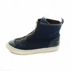 マークバイマークジェイコブス MARC by MARC JACOBS ハイカット スニーカー ジップアップ フロントファスナー 38 24.5cm 紺 ネイビー ■GY01 /MQのサムネイル
