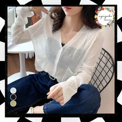 リブニット カーディガン 薄手 羽織 春夏 レディース UV 紫外線対策 Vネック 羽織り トップス 着やせ サマーニット 前開き 透け感 長袖 サマーカーディガン ショート丈 冷房対策 韓国風カーディガン シンプル 着回し力抜群 85YN-900384