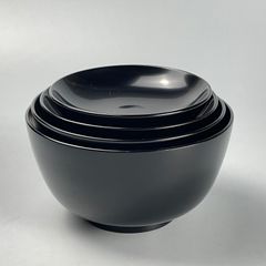 686 黒塗り　木製本漆塗り　漆器　骨董　アンティーク　お椀　吸物椀　四つ椀