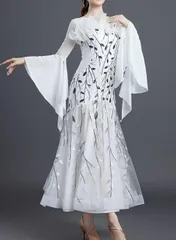 社交ダンスドレス ラテンドレス 刺繍 競技 デモ用 ルンバ オーダーメイド