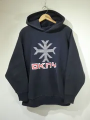 USA製 90s ビンテージ DKNY JEANS ダナキャラン リバース ウィーブ スタイル スウェット フーディー パーカ L-XL位 80s Champion チャンピオン