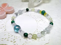 ときめき デザインブレスレット アクアオーラ アマゾナイト マラカイト 天然石 パワーストーン / インペリアルオーラ おしゃれ かわいい オシャレ 可愛い プレゼント ギフト 贈り物