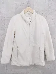 ■ UNIQLO ユニクロ ジップアップ 長袖 中綿 ジャケット M アイボリー系 *  【1002800169610】