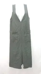 ◇ Spick & Span バックファスナー スリット ジャンパースカート ロング ワンピース サイズ36 ブラック レディース E 【1310050001018】