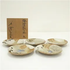 作家物　梅花銘々皿5客（共箱） 茶器 菓子器 おしゃれ 和菓子 干菓子 主菓子 茶道 茶道具 お茶 小皿 骨董 茶会 抹茶 プレート 1月 冬