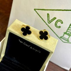 ヴァンクリーフ＆アーペル Van Cleef & Arpels ヴィンテージ アルハンブラ イヤリング ブラック マザー オブ パール