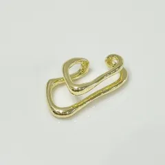 ダブルライン　イヤーカフ　ゴールド　イヤリング レディース 片耳