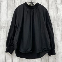 【 select MOCA 】セレクトモカ  バックファスナー ボリュームスリーブ ブラウス ブラック Mサイズ