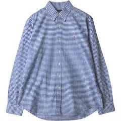 古着 ラルフローレン Ralph Lauren CUSTOM FIT 長袖 ボタンダウンチェックシャツ メンズL相当/eaa578088