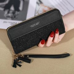 ファッションジッパー財布レディースロングウォレットトートバッグコインカードホルダーpuレザー財布財布