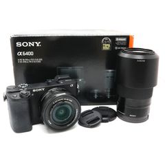 《美品》 ミラーレス一眼カメラ SONY α6400 ダブルズームレンズキット ILCE-6400Y ソニー ブラック k3159