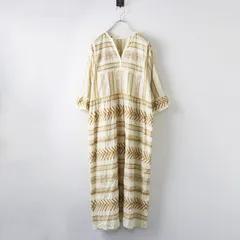【値下げ】2021SS 定価4.6万 アパルトモン L'Appartement Hello Bonjour Embroidery Dress エンブロイダリードレス F/イエロー系 【2400014443844】のサムネイル