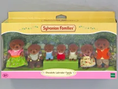 【中古】おもちゃ Chocolate Labrador Family -チョコレートラブラドールファミリー- 「シルバニアファミリー」
