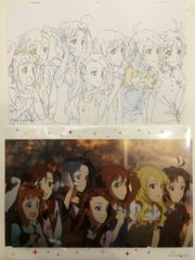 THE IDOLM@STER MOVIE 빛나는 건너편에 참가자 특전 야마아 이유키 미 마)본편 복제 원화&셀 화풍 클리어 파일 토수야