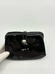 agnes.b　アニエスべー　ポーチ　エナメル A1304
