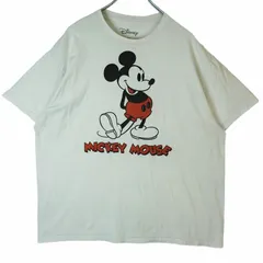 ディズニーDisney半袖TシャツキャラクターTキャラ物ミッキーマウスMickey Mouse両面プリント反転ベージュvintageヴィンテージ40325