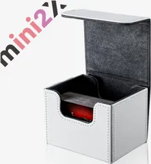 高級 レザー調 デッキケース トレカ トレーディングカード 約100枚収納 PU レザー 調 オシャレ 防水 カードケース ホルダー シングルポケット カードサプライ カードゲーム ポケモンカード ワンピースカード 遊戯王 デュエルマスターズ デュエマ MTG