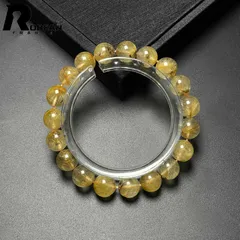 【限定1個】逸品 EU製 ★ROBEAN・ガーデンフラワータイチンルチル★ブレスレット パワーストーン 天然石 金運 お守り プレゼント1 9.7-10.3mm M1021818