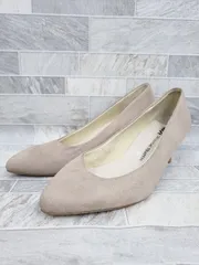 ◇ Θ Oriental Traffic オリエンタルトラフィック ポインテッドトゥ ヒール パンプス サイズ38 ベージュ レディース P  【1409090034404】