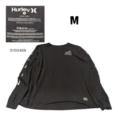Hurley古着長袖プリントTシャツMブラックSY00488
