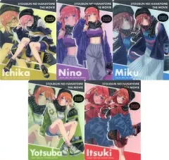 【中古】紙製品 全5種セット ブラインドコレクションシート 「きゃらっとくじ 映画 五等分の花嫁 ～Land a trick!!～」 P賞