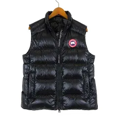 カナダグース CANADA GOOSE ダウン ダウンベスト CYPRESS VEST 2237L ロゴ 刺繍 XS 黒 ブラック 国内正規品 美品のサムネイル
