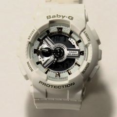 稼働品 美品 CASIO BABY-G カシオ ベビージー 腕時計 白 ホワイト BA-110GA