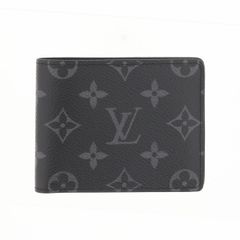 【中古】 LOUIS VUITTON （ルイヴィトン） ﾎﾟﾙﾄﾌｫｲﾕ･ｽﾚﾝﾀﾞｰ 財布 二つ折り財布(小銭入無) monogram eclipse Black M62294 used:AB