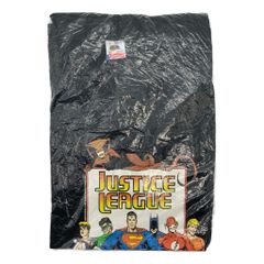 데드스톡 90년대 USA제 FRUIT OF THE LOOM JUSTICE LEAGUE T셔츠 DC코믹스 블랙(맨즈 L) 중고 헌옷 T2909