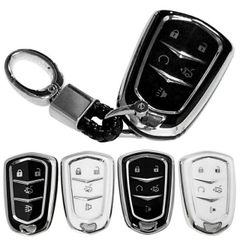 キャデラック TPU ソフト スマートキーケース キーカバー キーホルダー エスカレード ATS ATSL CTS CT6 DTS STS XTS XT5 SRX アクセサリー メンズ レディース 保護カバー キーレスカバー