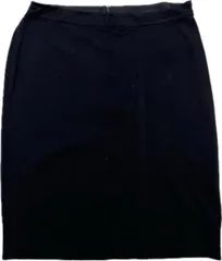 良品 ☆ ARMANI ☆ アルマーニ イタリア製 ブラック タイト スカート 台形 レーヨン ポリ レディース 46 春夏 モード フォーマル ■JS1375のサムネイル