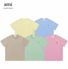 AMI PARIS アミパリ AMI DE COEUR アミ ドゥ クール カットソー Tシャツ ユニセックス 半袖 メンズ レディース カジュアル カップル コッ