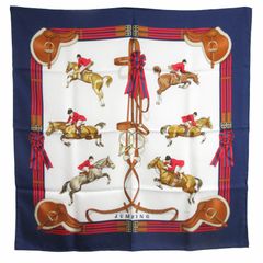 エルメス HERMES カレ90 JUMPING LEDOUX ジャンピング 乗馬 馬術