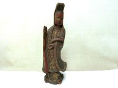 一刀彫　木製仏像　作家物　旧家片付け品 一刀彫 木製仏像 作家物 旧家片付け品 0 - メルカリ